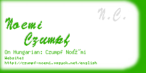 noemi czumpf business card